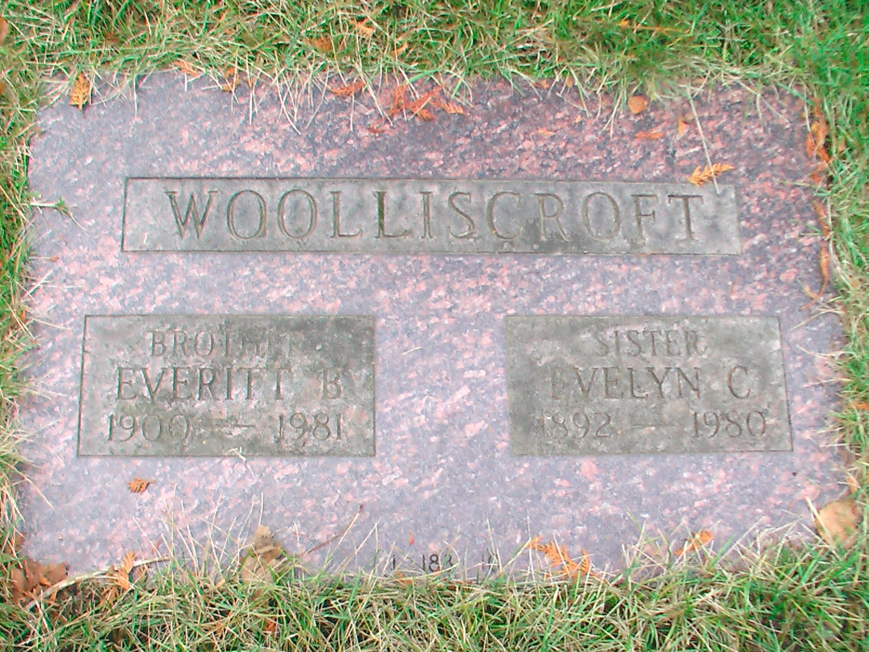 Everitt B and Evelyn C Woolliscroft